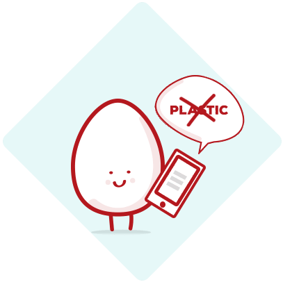 Egg with phone