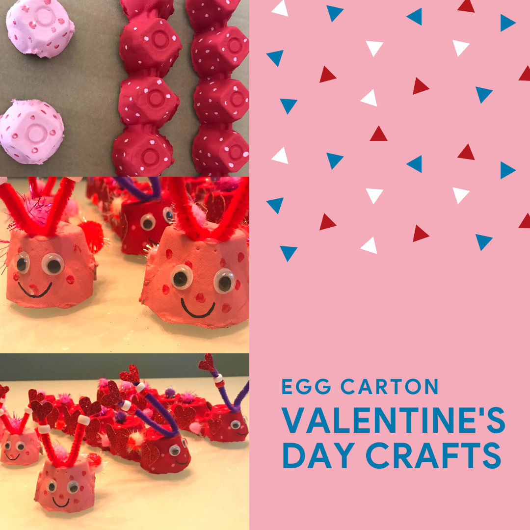 Egg Carton Valentine's Day crafts
