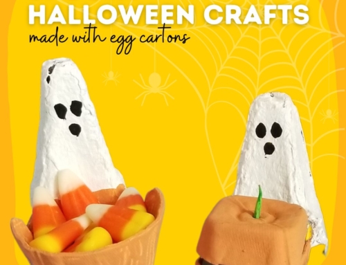 Spooky Egg Carton Ghost Craft With Downloadable Instructions