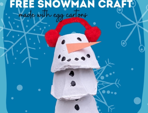 Winter Craft: Easy Egg Carton Snowman
